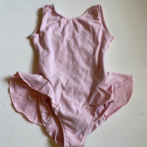 Eurotard pink leotard with skirt sz 7 - 10